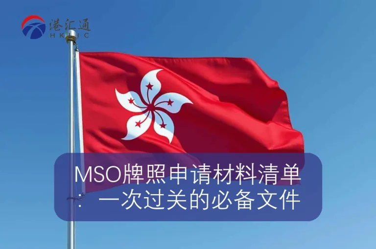 MSO牌照申请材料清单：一次过关的必备文件