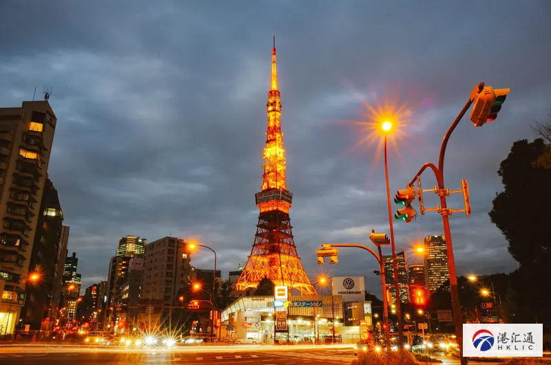 日本东京城市夜景